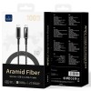 Дата кабель WIWU C079 Warriors Type-C to Type-C 100W (1.2m) Black