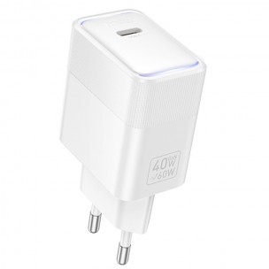 МЗП Hoco CS113A Lounge PD40W (1USB-C) White МЗП Hoco CS113A Lounge PD40W (1USB-C) White