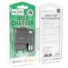 МЗП Hoco C72Q Glorious QC3.0 18W (1USB-A) + кабель USB to MicroUSB Чорний