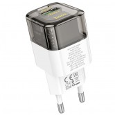 МЗП Hoco C131A Platium PD30W+QC3.0 (1USB-A/1C) Transparent black МЗП Hoco C131A Platium PD30W+QC3.0 (1USB-A/1C) Transparent black