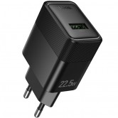 МЗП Hoco CS111A Lounge QC3.0 22.5W (1USB-A) Black