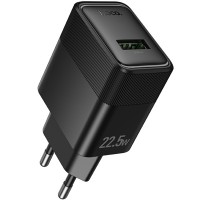МЗП Hoco CS111A Lounge QC3.0 22.5W (1USB-A) Black МЗП Hoco CS111A Lounge QC3.0 22.5W (1USB-A) Black