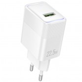МЗП Hoco CS111A Lounge QC3.0 22.5W (1USB-A) White МЗП Hoco CS111A Lounge QC3.0 22.5W (1USB-A) White
