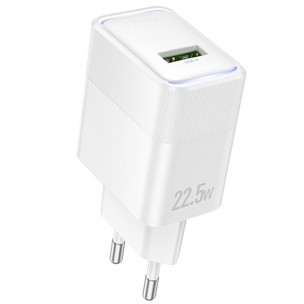 МЗП Hoco CS111A Lounge QC3.0 22.5W (1USB-A) White МЗП Hoco CS111A Lounge QC3.0 22.5W (1USB-A) White