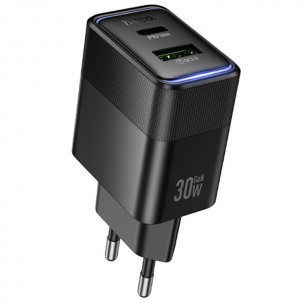 СЗУ Hoco CS112A Lounge PD30W+QC3.0 (1USB-A/1C) Black