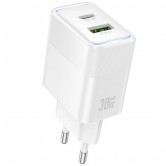 МЗП Hoco CS112A Lounge PD30W+QC3.0 (1USB-A/1C) White МЗП Hoco CS112A Lounge PD30W+QC3.0 (1USB-A/1C) White