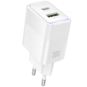 МЗП Hoco CS112A Lounge PD30W+QC3.0 (1USB-A/1C) White МЗП Hoco CS112A Lounge PD30W+QC3.0 (1USB-A/1C) White