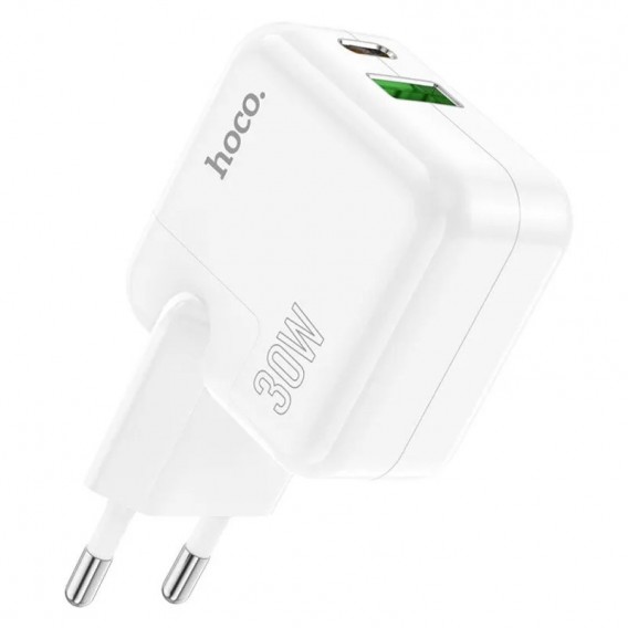 МЗП Hoco C111A PD30W+QC3.0 (1USB-A/1C) White МЗП Hoco C111A PD30W+QC3.0 (1USB-A/1C) White