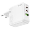 МЗП Hoco C115A Header PD65W+QC3.0 (1USB-A/2C) White