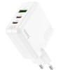 МЗП Hoco C115A Header PD65W+QC3.0 (1USB-A/2C) White