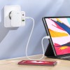 МЗП Hoco C115A Header PD65W+QC3.0 (1USB-A/2C) White