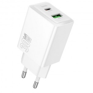 МЗП Hoco N71 Nuevo PD30W+QC3.0 (1USB-A/1C) White МЗП Hoco N71 Nuevo PD30W+QC3.0 (1USB-A/1C) White