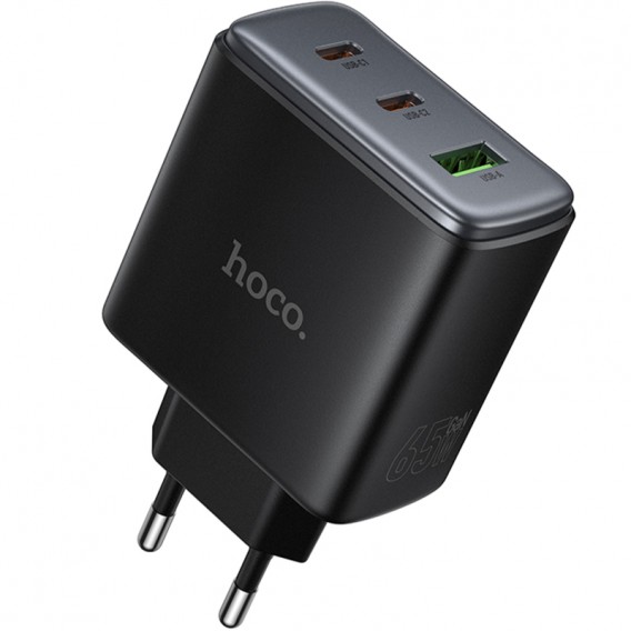 МЗП Hoco C160A Upgrade PD65W+QC3.0 (1USB-A/2C) Black