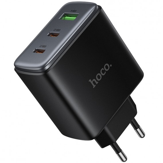 МЗП Hoco C160A Upgrade PD65W+QC3.0 (1USB-A/2C) Black МЗП Hoco C160A Upgrade PD65W+QC3.0 (1USB-A/2C) Black