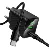 МЗП Hoco CS83A Excellent with digital display PD20W+QC3.0 (1USB-A/1C) + кабель Type-C to Type-C Black