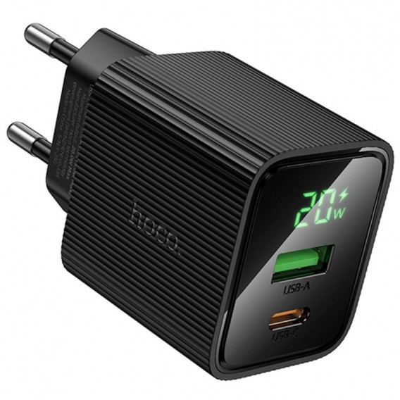 МЗП Hoco CS83A Excellent with digital display PD20W+QC3.0 (1USB-A/1C) Black МЗП Hoco CS83A Excellent with digital display PD20W+QC3.0 (1USB-A/1C) Black