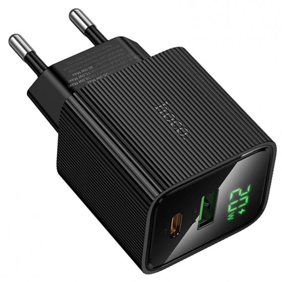 МЗП Hoco CS83A Excellent with digital display PD20W+QC3.0 (1USB-A/1C) Black МЗП Hoco CS83A Excellent with digital display PD20W+QC3.0 (1USB-A/1C) Black