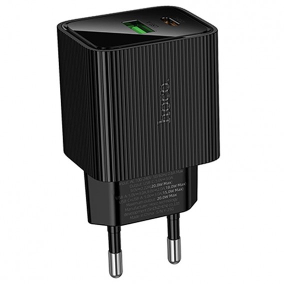 МЗП Hoco CS83A Excellent with digital display PD20W+QC3.0 (1USB-A/1C) Black МЗП Hoco CS83A Excellent with digital display PD20W+QC3.0 (1USB-A/1C) Black
