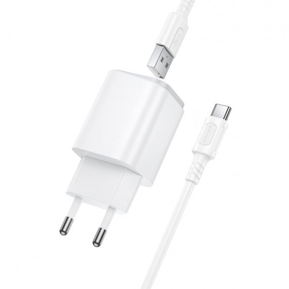 МЗП Borofone BAS81A Star 10.5W (2USB-A) + кабель USB to Type-C White МЗП Borofone BAS81A Star 10.5W (2USB-A) + кабель USB to Type-C White