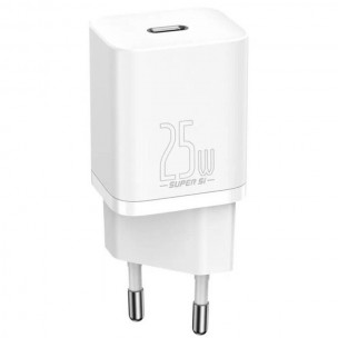 МЗП Baseus Super Si Quick Charger PD25W (1USB-C) (CCSP) Білий МЗП Baseus Super Si Quick Charger PD25W (1USB-C) (CCSP) Білий