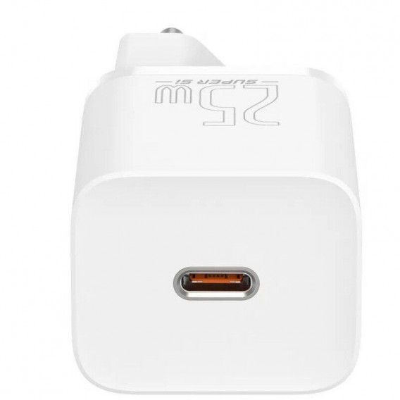 МЗП Baseus Super Si Quick Charger PD25W (1USB-C) (CCSP) Білий МЗП Baseus Super Si Quick Charger PD25W (1USB-C) (CCSP) Білий
