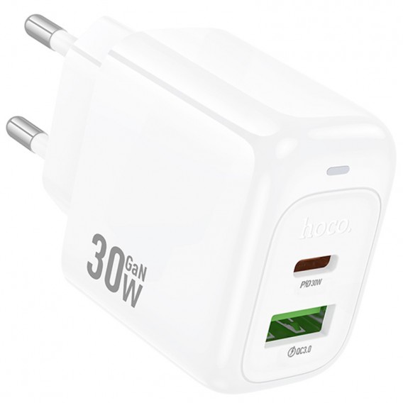 МЗП Hoco CS55A Surplus PD30W+QC3.0 (1USB-A/1C) White МЗП Hoco CS55A Surplus PD30W+QC3.0 (1USB-A/1C) White