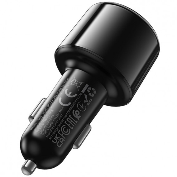 АЗП FM модулятор Hoco E166 Path PD42W+QC3.0 (1USB-A/1C) Black АЗП FM модулятор Hoco E166 Path PD42W+QC3.0 (1USB-A/1C) Black