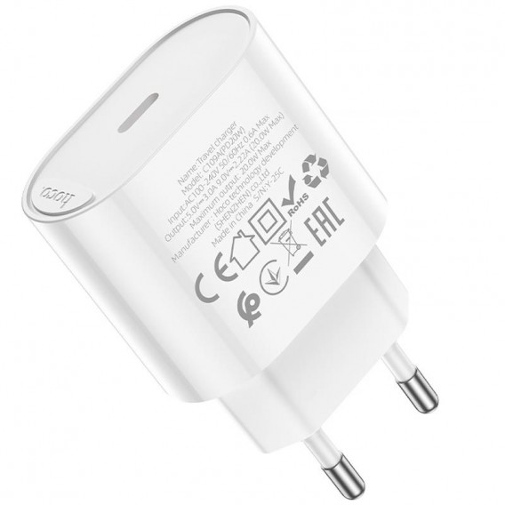 МЗП Hoco C109A Fighter PD20W (1USB-C) White МЗП Hoco C109A Fighter PD20W (1USB-C) White