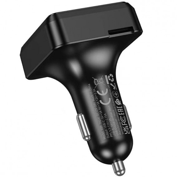 АЗП FM модулятор Hoco E89 Libre 45W (1USB-A/1C) Black АЗП FM модулятор Hoco E89 Libre 45W (1USB-A/1C) Black