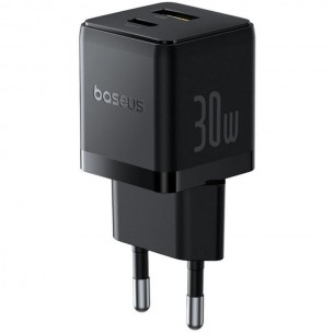 МЗП Baseus Palm Fast Charger 30W (1USB-A/1C) (P1011160A) Cluster Black МЗП Baseus Palm Fast Charger 30W (1USB-A/1C) (P1011160A) Cluster Black