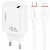 СЗУ Amaya E76D PD30W (1USB-C) + кабель Type-C to Lightning White