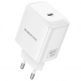 МЗП Borofone BN33 Fuente PD40W (1USB-C) White МЗП Borofone BN33 Fuente PD40W (1USB-C) White