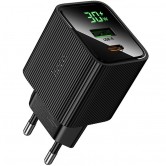 МЗП Hoco CS84A Excellent with digital display PD30W+QC3.0 (1USB-A/1C) Black МЗП Hoco CS84A Excellent with digital display PD30W+QC3.0 (1USB-A/1C) Black