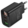 МЗП Borofone BA98A Ilustre with digital display PD30W (1USB-A/2C) Black
