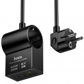 МЗП Hoco AC33 Win 1 position 30W QC+PD (1USB-A/2C/1Socket) (1.5m) Black МЗП Hoco AC33 Win 1 position 30W QC+PD (1USB-A/2C/1Socket) (1.5m) Black