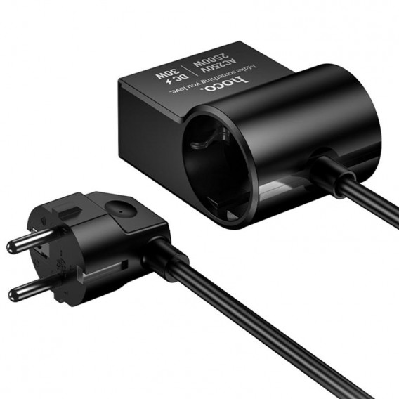 МЗП Hoco AC33 Win 1 position 30W QC+PD (1USB-A/2C/1Socket) (1.5m) Black МЗП Hoco AC33 Win 1 position 30W QC+PD (1USB-A/2C/1Socket) (1.5m) Black
