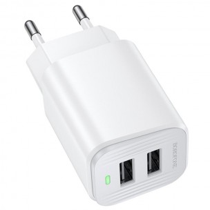 МЗП Borofone BAS81A Star 10.5W (2USB-A) White МЗП Borofone BAS81A Star 10.5W (2USB-A) White