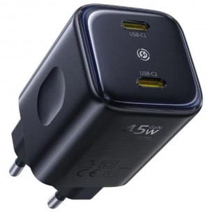 СЗУ Baseus PicoGo AN13 Fast Charger 45W (2USB-C) (E0121F) Cosmic Black СЗУ Baseus PicoGo AN13 Fast Charger 45W (2USB-C) (E0121F) Cosmic Black
