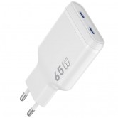 СЗУ WIWU G035 Essen PD65W GaN (2USB-C) White