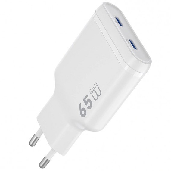 МЗП WIWU G035 Essen PD65W GaN (2USB-C) White