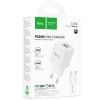 МЗП Hoco C147A PD20W+QC3.0 (1USB-A/1C) + кабель Type-C to Lightning White