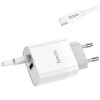МЗП Hoco C80A Rapido PD20W+QC3.0 (1USB-A/1C) + кабель Type-C to Type-C Білий