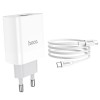 МЗП Hoco C80A Rapido PD20W+QC3.0 (1USB-A/1C) + кабель Type-C to Type-C Білий