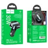 АЗП FM модулятор Hoco E70 PD30W+QC3.0 (1USB-A/1C) Чорний