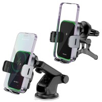 Автодержатель с БЗУ WIWU CH-313 15W (center console) Black Автодержатель с БЗУ WIWU CH-313 15W (center console) Black