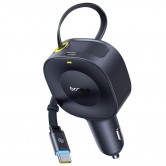 АЗП Baseus PrimeTrip VR2 30W with retractable cable (2USB-C) (C0206401) Cosmic Black АЗП Baseus PrimeTrip VR2 30W with retractable cable (2USB-C) (C0206401) Cosmic Black