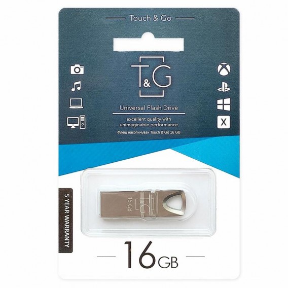 Флеш-накопичувач T&G 117 Metal Series USB 3.0 — 16GB Срібний Флеш-накопичувач T&G 117 Metal Series USB 3.0 — 16GB Срібний