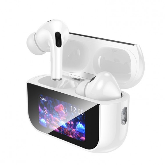 Бездротові TWS навушники Hoco EW79 Bright with Touch Screen ANC White Бездротові TWS навушники Hoco EW79 Bright with Touch Screen ANC White