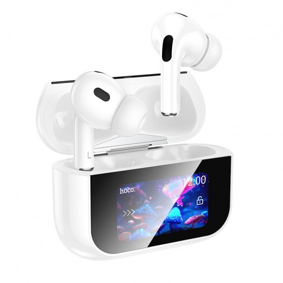 Бездротові TWS навушники Hoco EW79 Bright with Touch Screen ANC White Бездротові TWS навушники Hoco EW79 Bright with Touch Screen ANC White