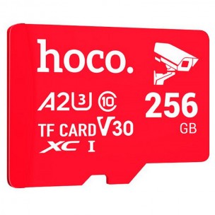 Карта памяти Hoco microSDHC Class 10 - 256GB (без адаптера) Red Карта памяти Hoco microSDHC Class 10 - 256GB (без адаптера) Red